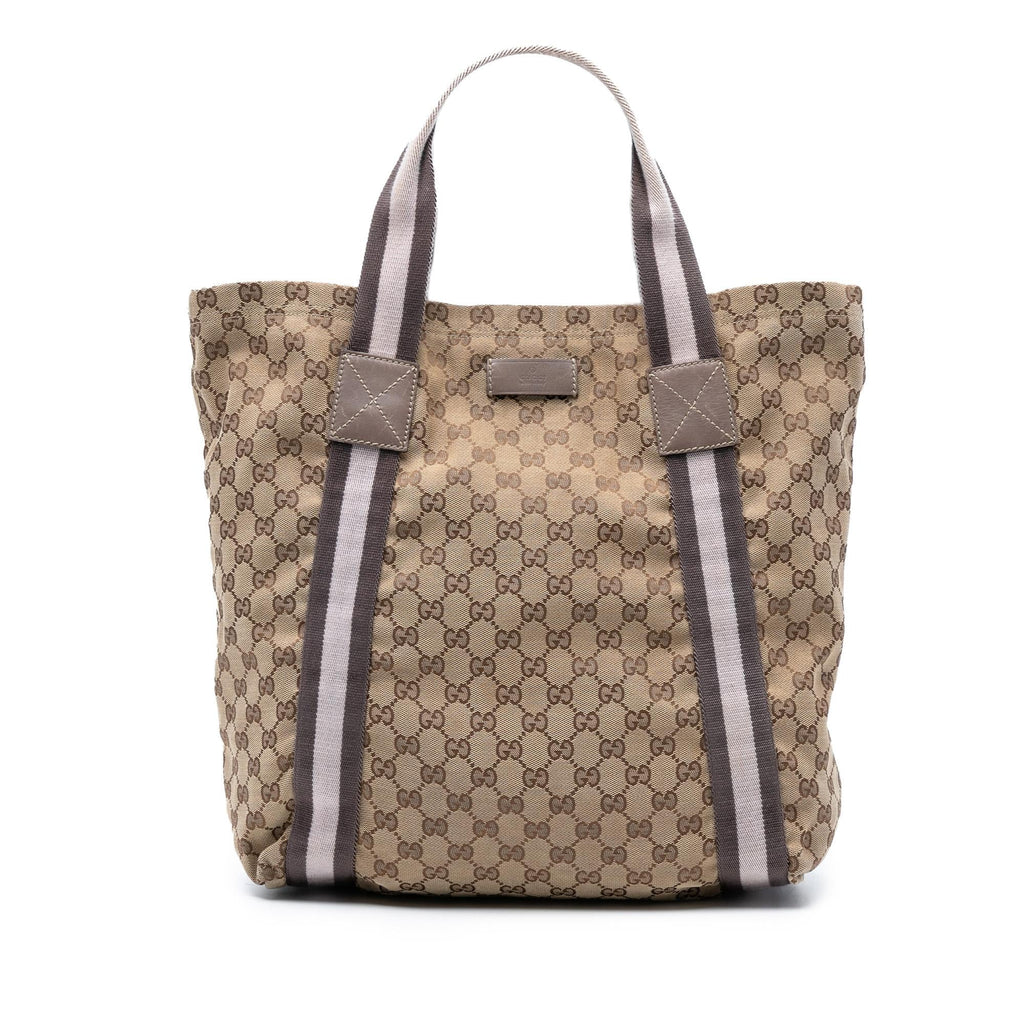 Gucci GG Canvas Web Tote
