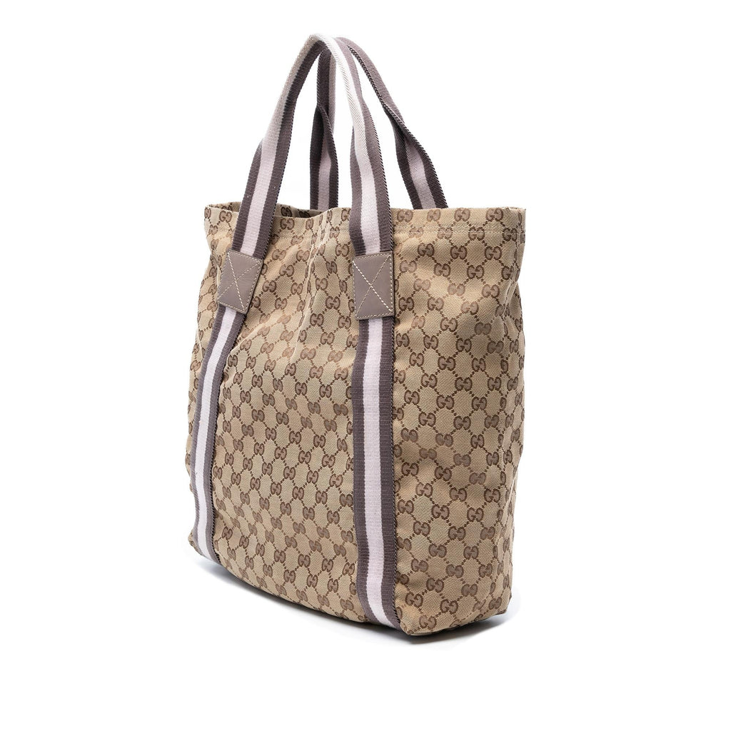 Gucci GG Canvas Web Tote