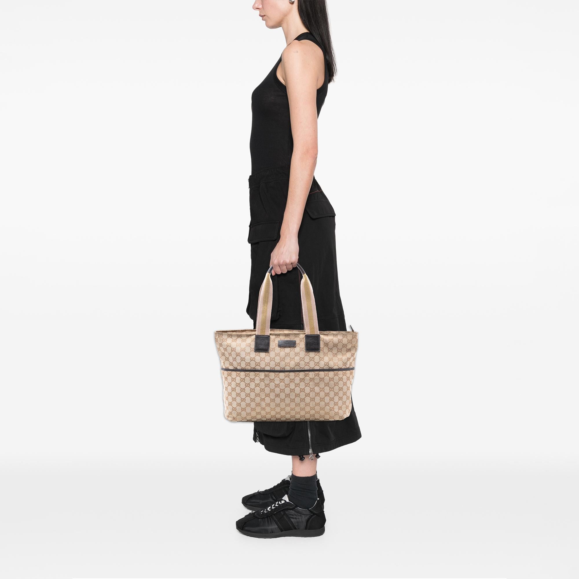 Gucci GG Canvas Web Tote