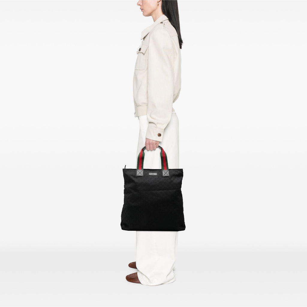 Gucci GG Canvas Web Tote