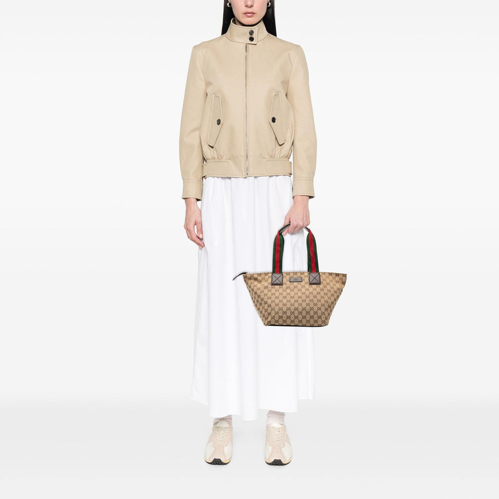 Gucci GG Canvas Web Tote