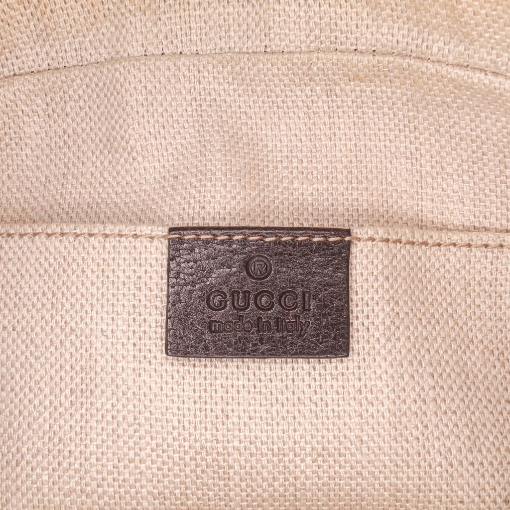 Gucci GG Canvas Webby Bee Camera Bag