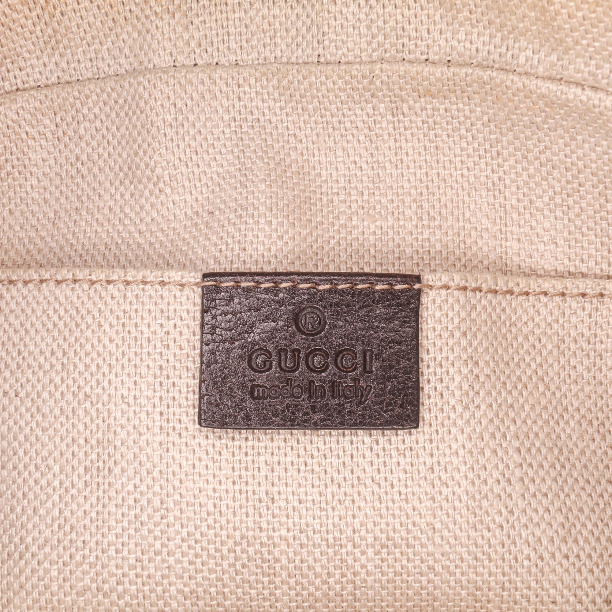 Gucci GG Canvas Webby Bee Camera Bag
