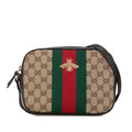 Gucci GG Canvas Webby Bee Crossbody (SHG-5e2Nmh)