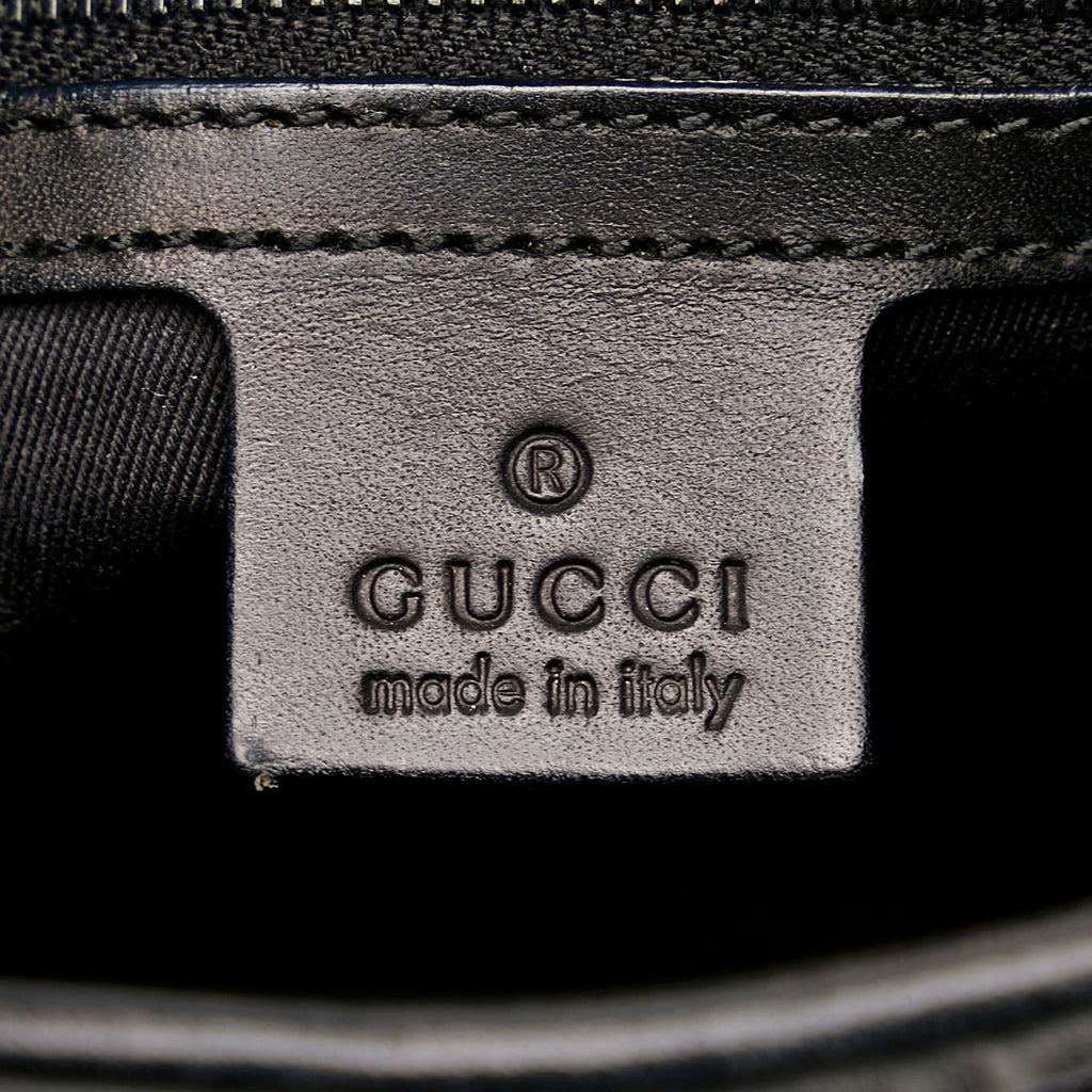 Gucci GG Canvas Wooden Accent Hobo (SHG-35943)