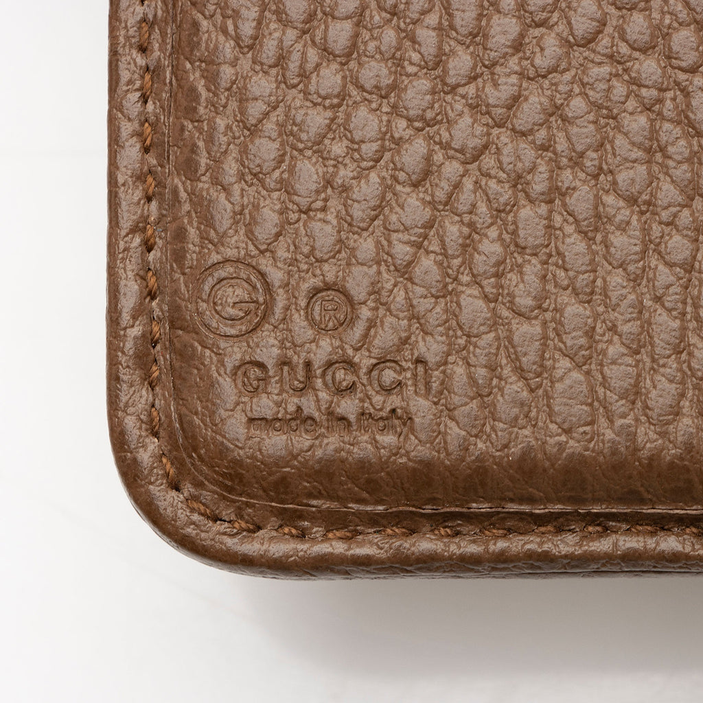 Gucci GG Canvas Zip Around Compact Wallet