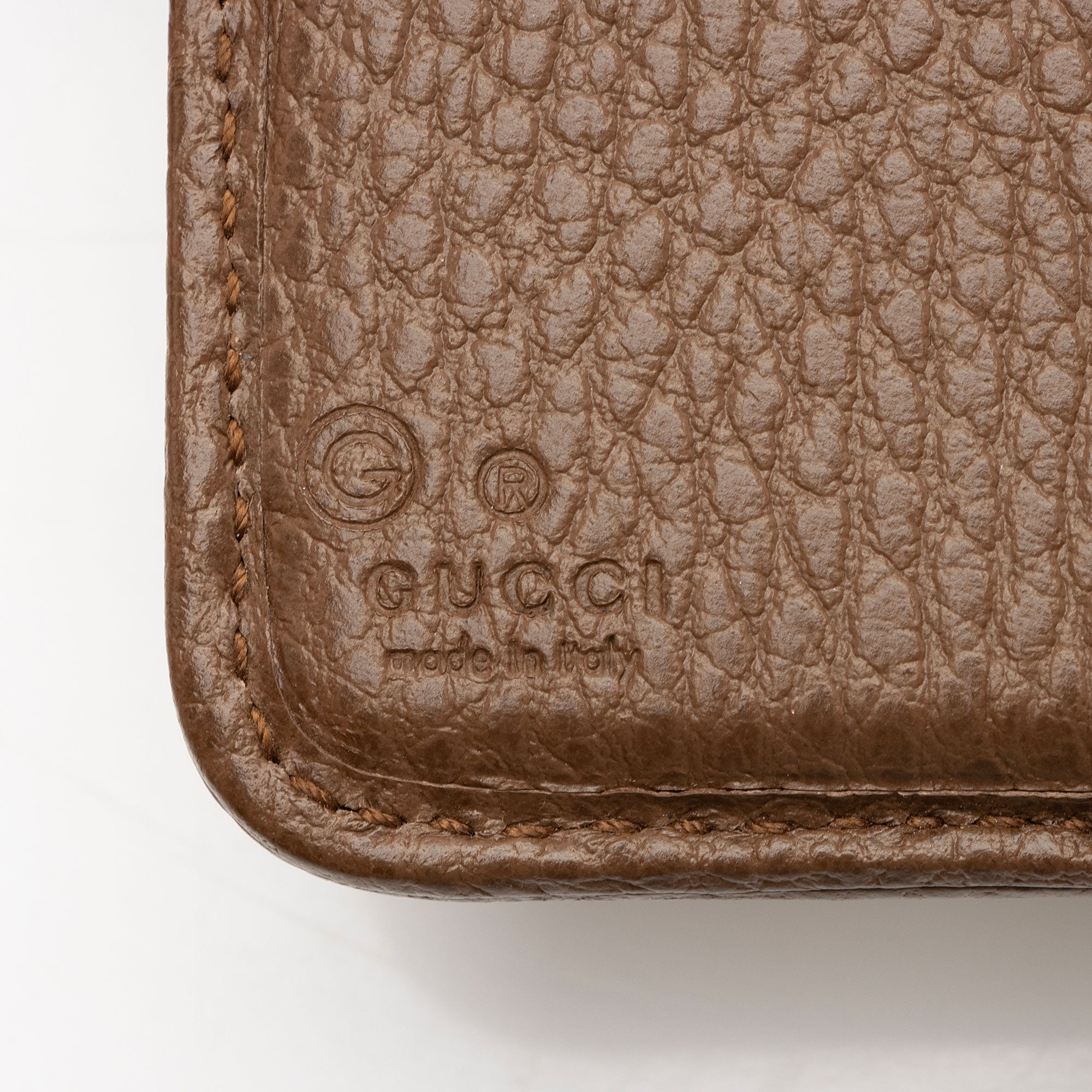 Gucci GG Canvas Zip Around Compact Wallet