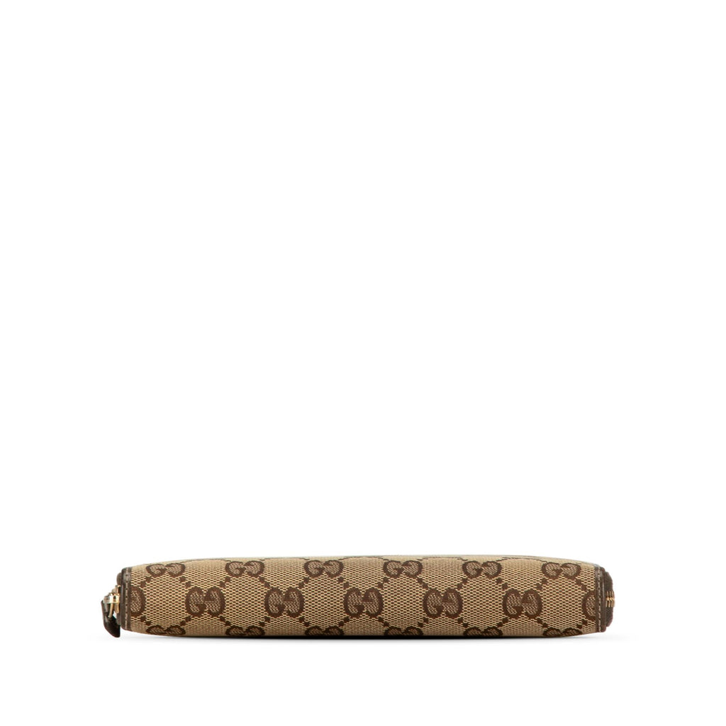 Gucci GG Canvas Zip Around Long Wallet (SHG-1oORUP)