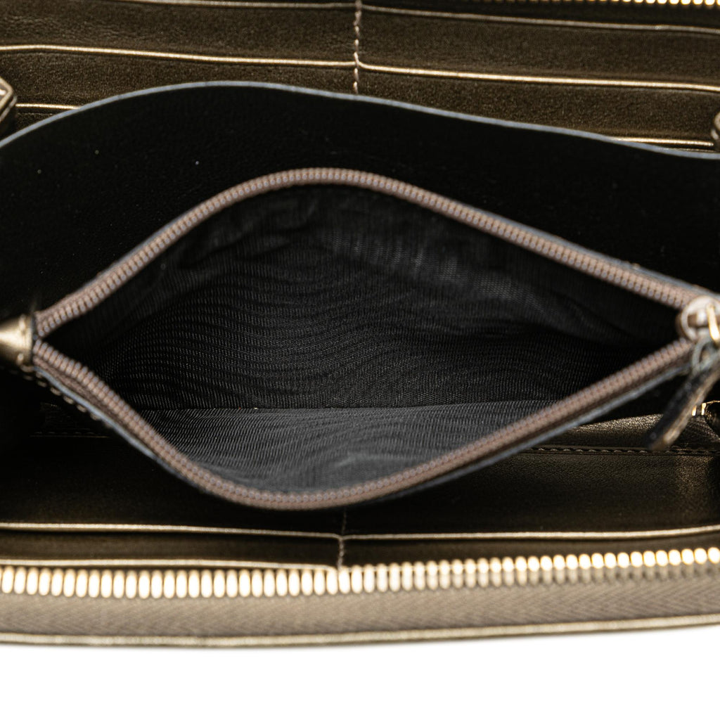 Gucci GG Canvas Zip Around Long Wallet (SHG-1oORUP)