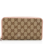 Gucci GG Canvas Zip Around Wallet (SHF-18686)