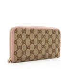Gucci GG Canvas Zip Around Wallet (SHF-18686)