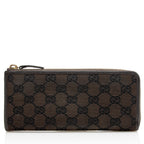 Gucci GG Canvas Zip Around Wallet (SHF-21327)