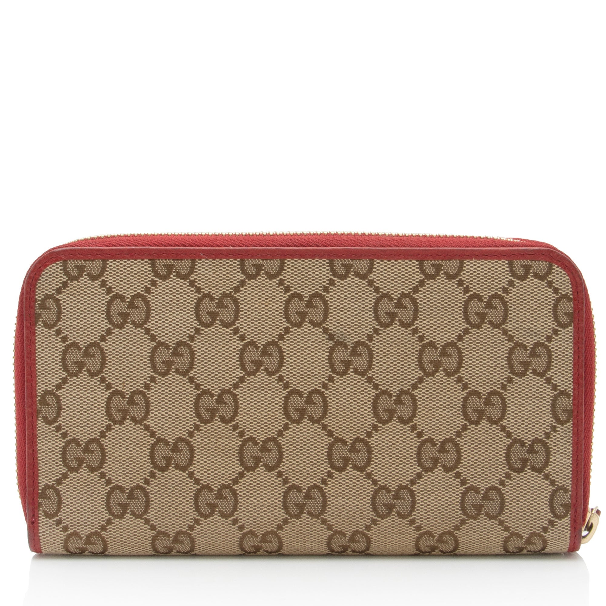 Gucci GG Canvas Zip Around Wallet (SHF-pjF8AV)