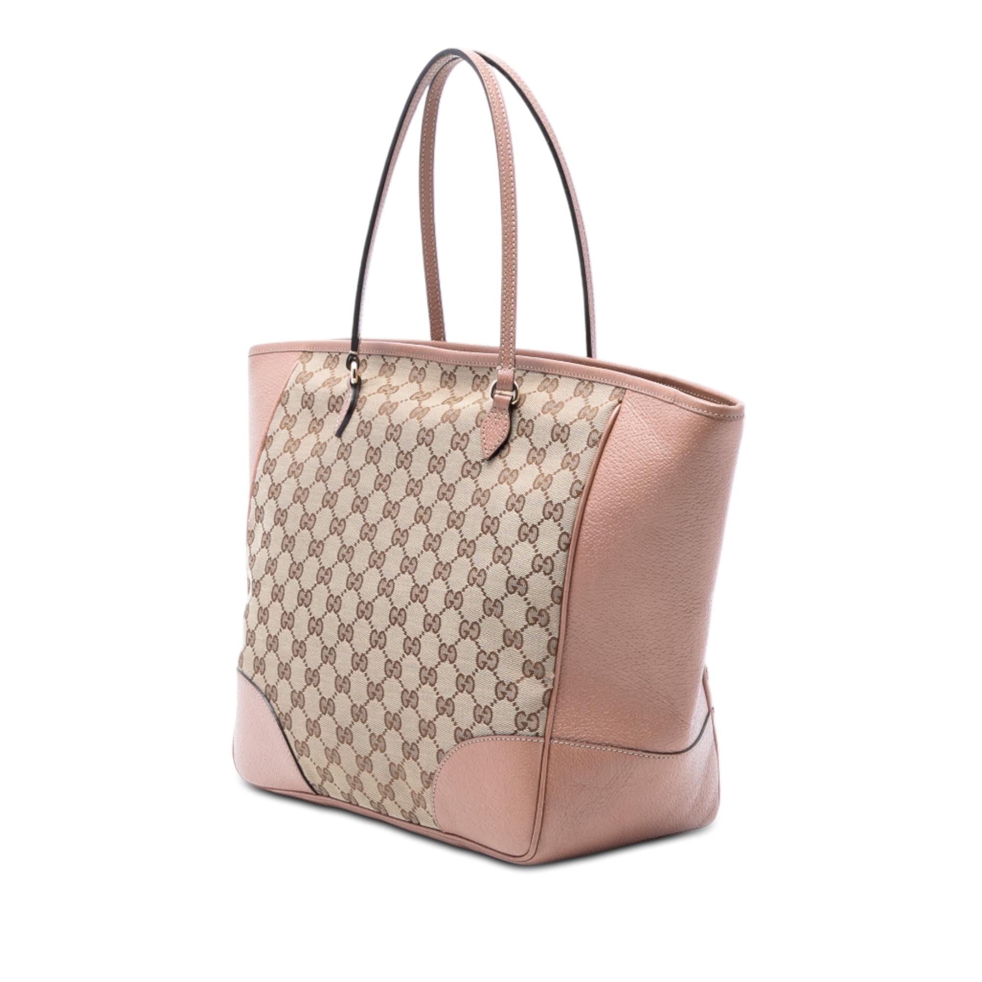 Gucci GG Canvas and Leather Bree Tote