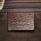 Gucci GG Cavas Ring Handle Zip Shoulder Bag (SHG-34838)