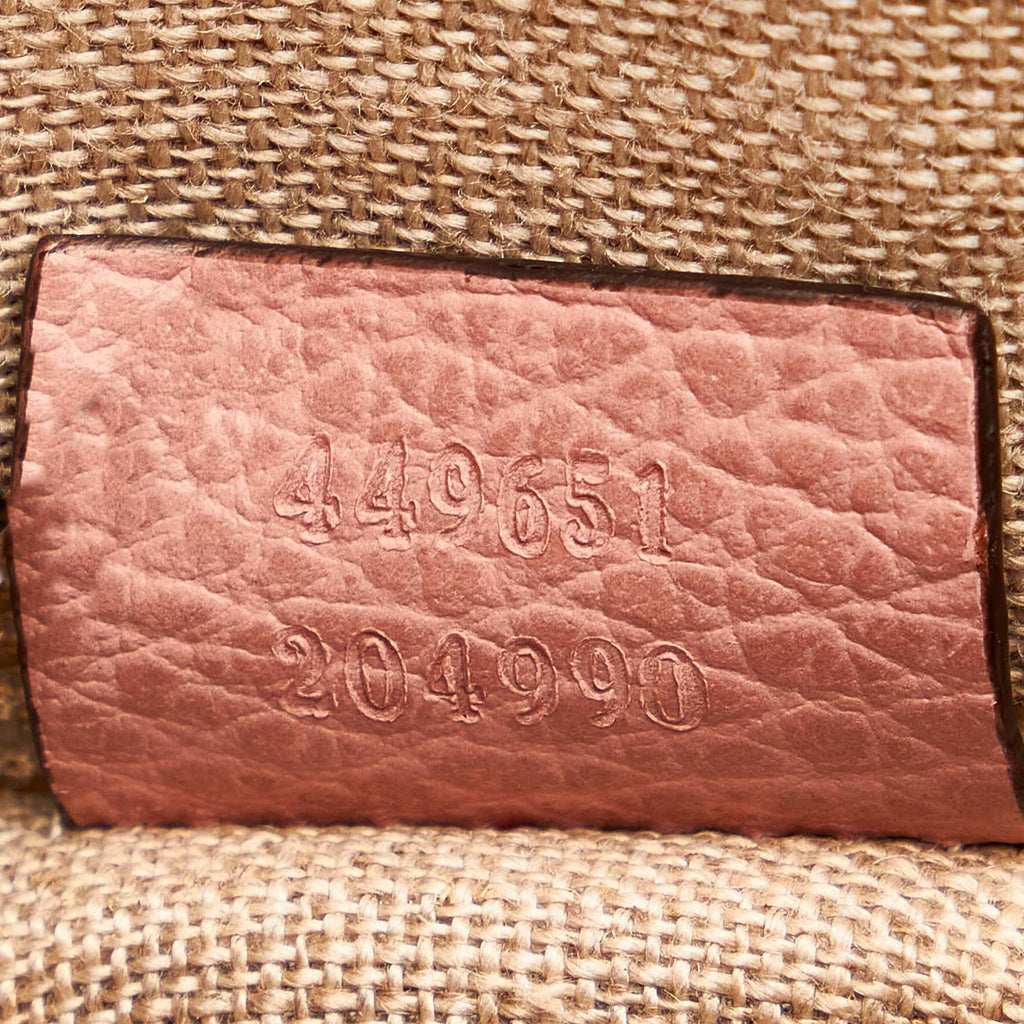 Gucci GG Charm Dome Leather Satchel (SHG-29691)