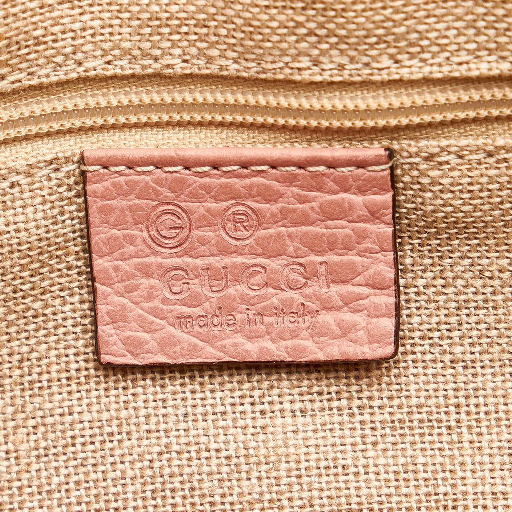 Gucci GG Charm Dome Leather Satchel (SHG-29691)