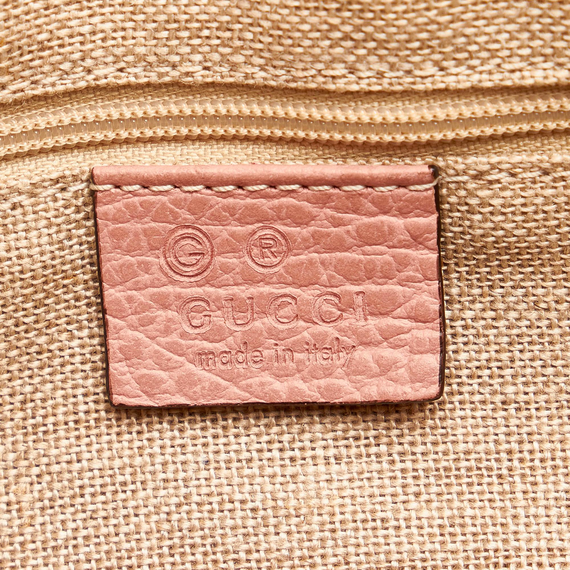 Gucci GG Charm Dome Leather Satchel (SHG-29691)