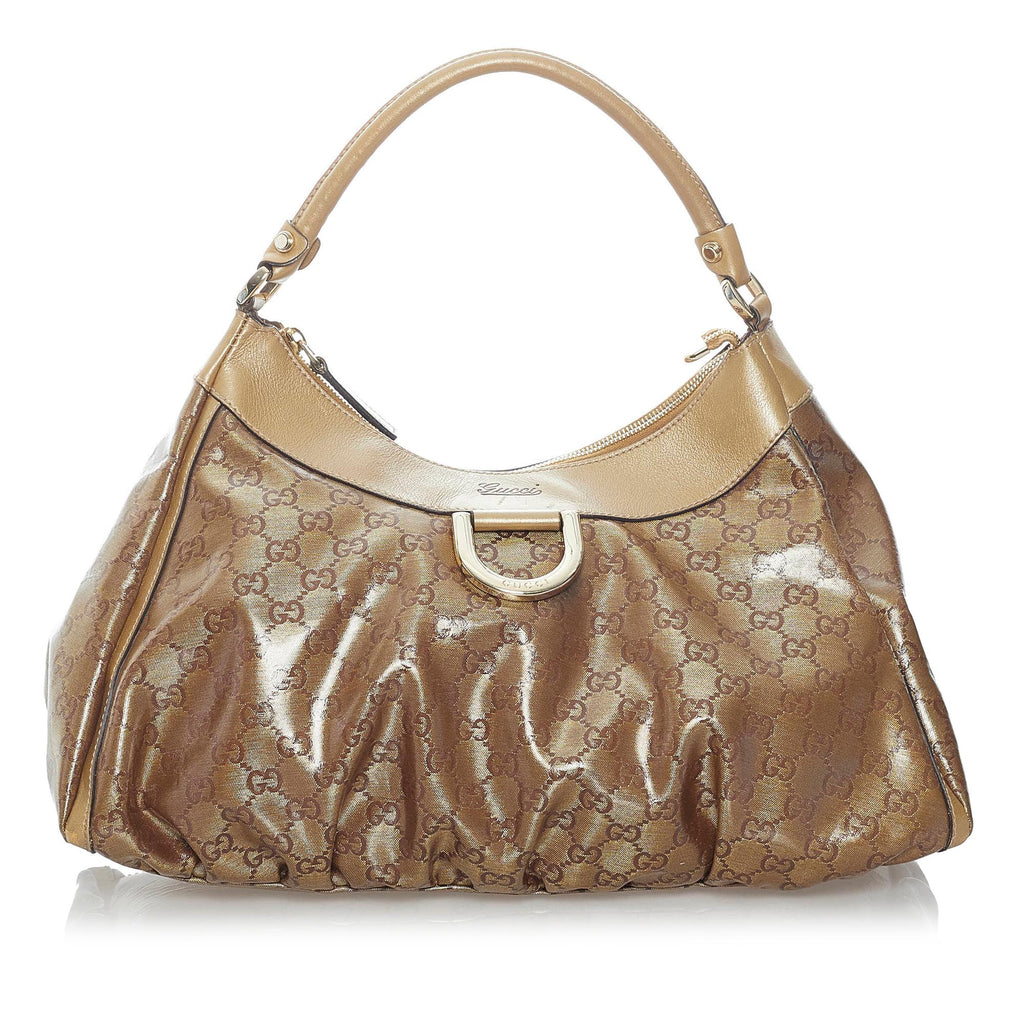 Gucci GG Crystal Abbey D-Ring Shoulder Bag (SHG-31127)