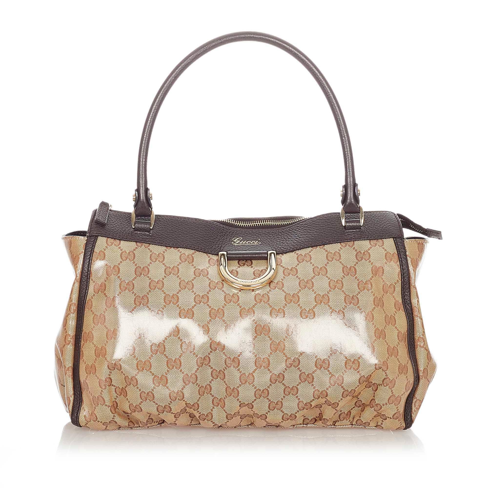 Gucci GG Crystal Abbey-D Ring Tote Bag (SHG-21367)