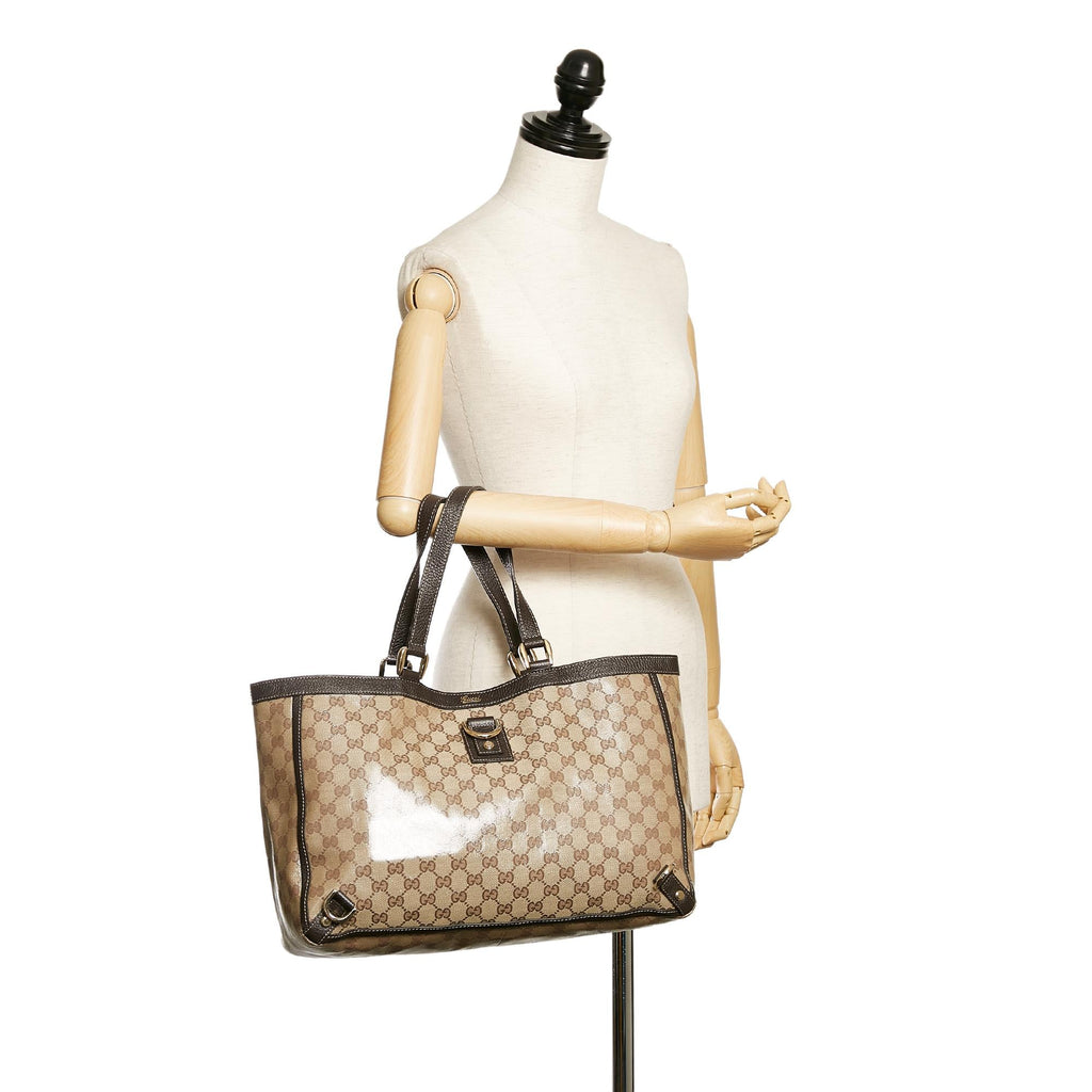 Gucci GG Crystal Abbey D-Ring Tote Bag (SHG-29743)