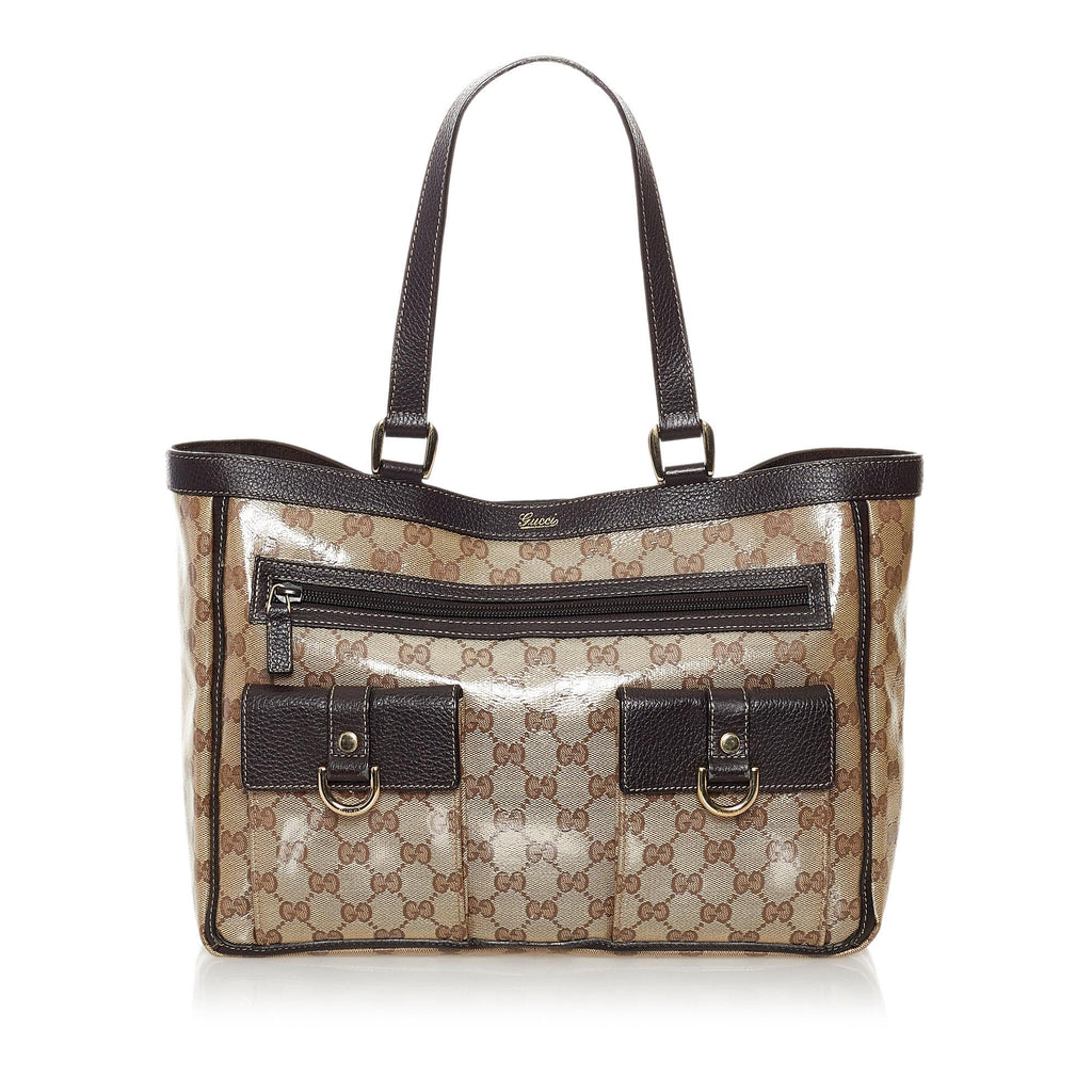Gucci GG Crystal Abbey D Ring Tote Bag (SHG-31383)