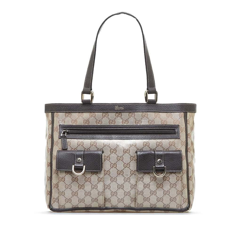 Gucci GG Crystal Abbey D-Ring Tote (SHG-0cYgsJ)