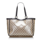 Gucci GG Crystal Abbey Pocket Tote Bag (SHG-HEx0Bk)
