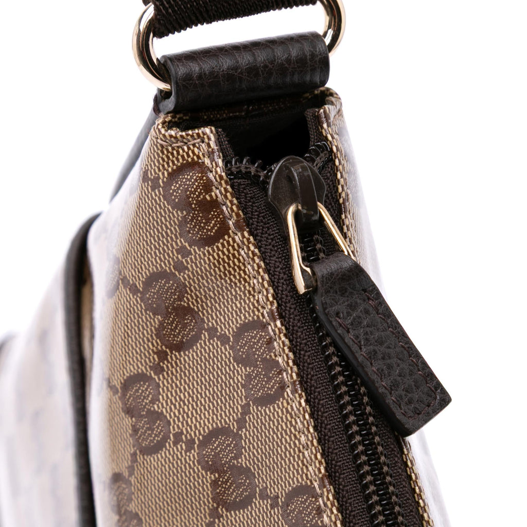 Gucci GG Crystal Flat Messenger Bag