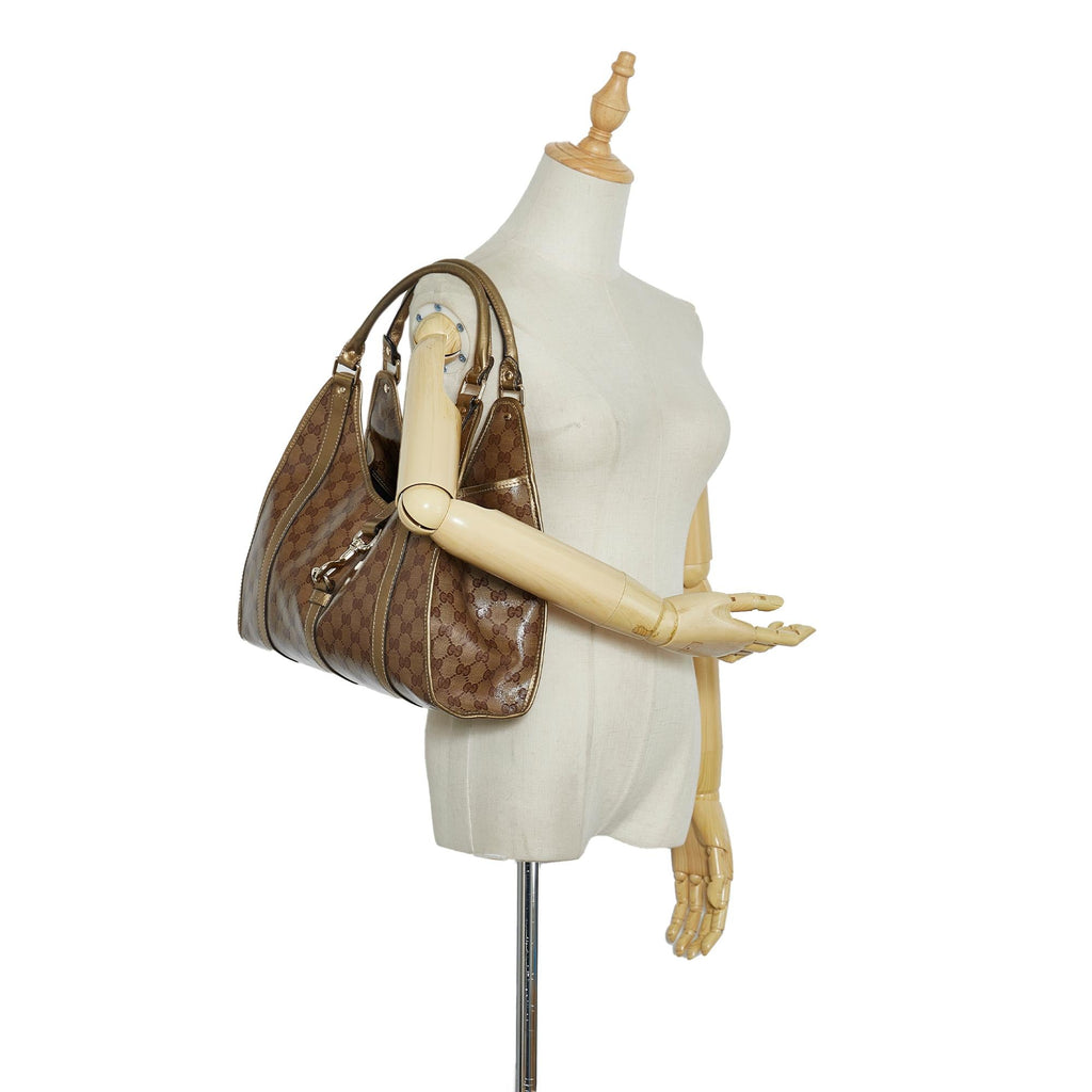 Gucci GG Crystal Jackie Shoulder Bag (SHG-GAiqrC)