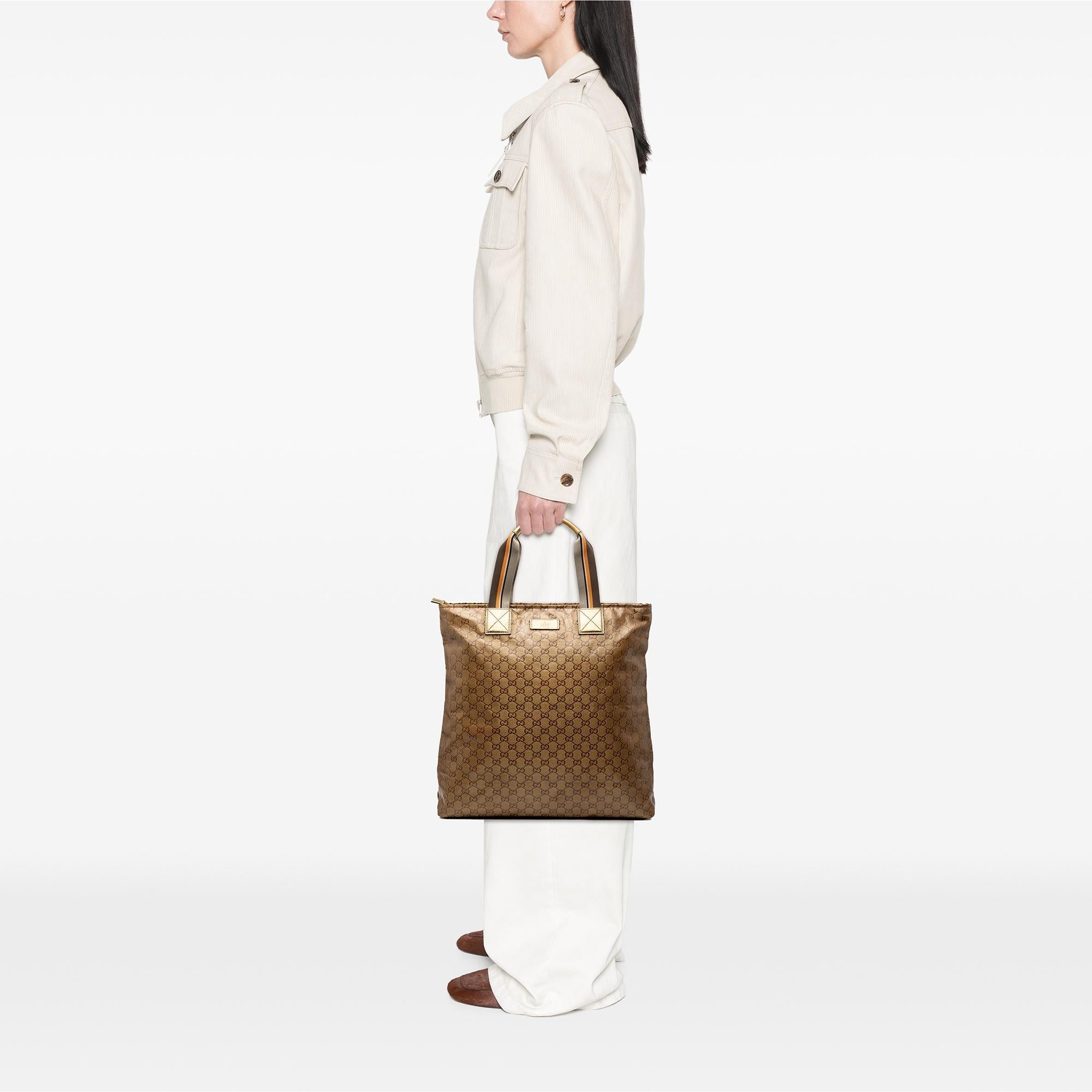 Gucci GG Crystal Vertical Web Tote