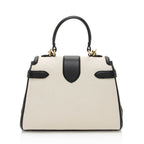 Gucci GG Debossed Leather Small Top Handle (SHF-hGmUB9)