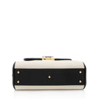 Gucci GG Debossed Leather Small Top Handle (SHF-hGmUB9)