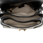 Gucci GG Debossed Leather Small Top Handle (SHF-hGmUB9)