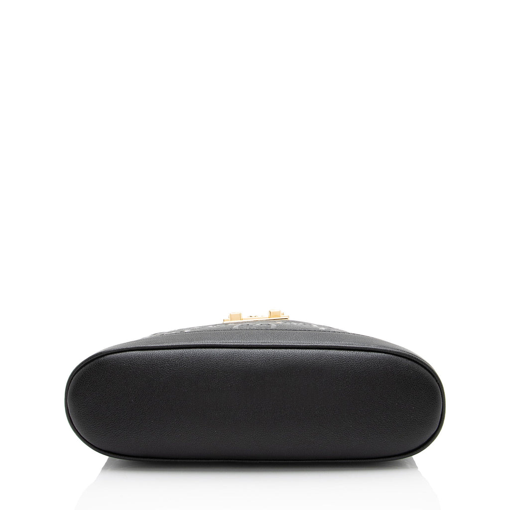 Gucci GG Debossed Leather Wonka Chain Shoulder Bag