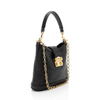 Gucci GG Debossed Leather Wonka Chain Shoulder Bag