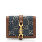 Gucci GG Denim Jackie 1961 Card Case (SHF-iZQjy3)