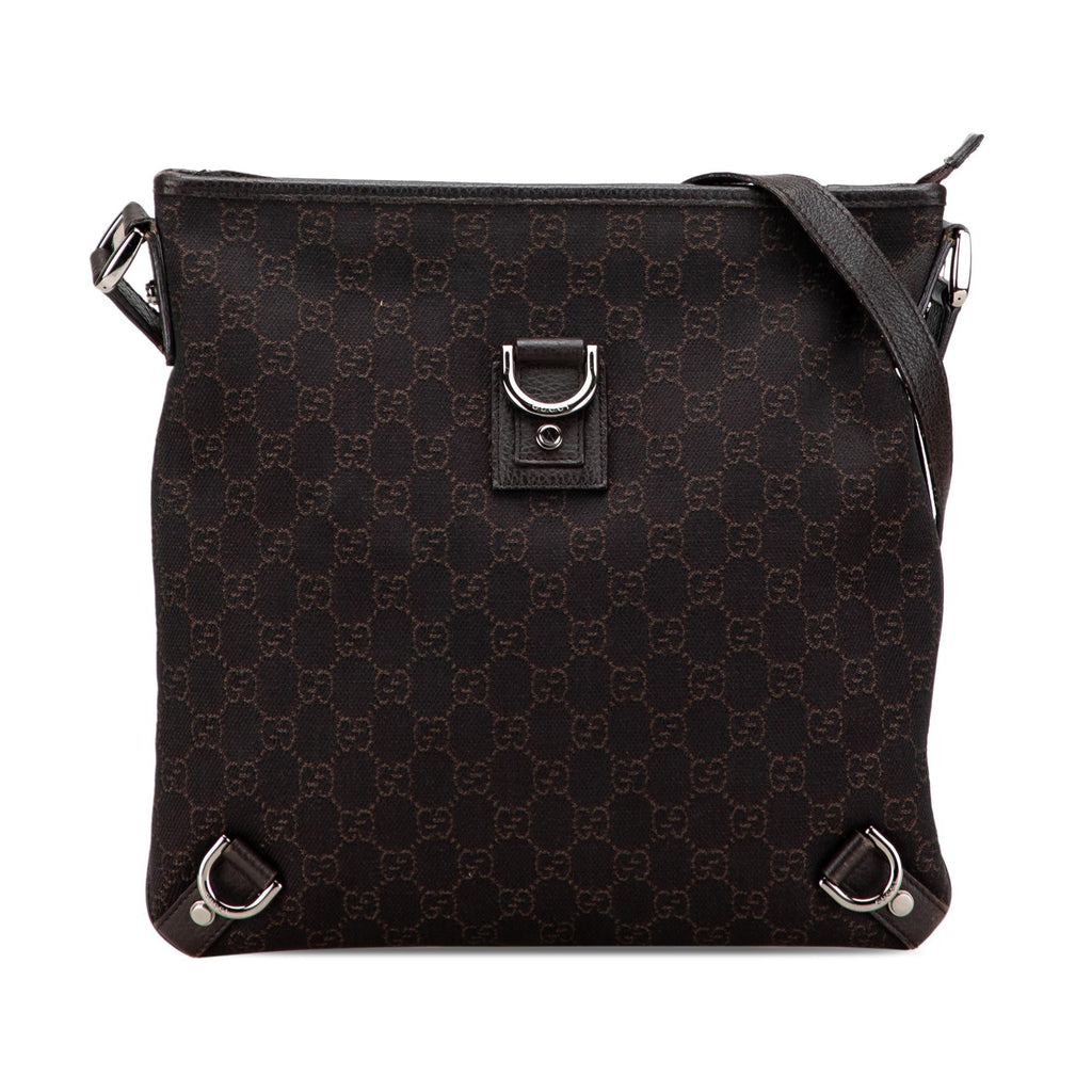 Gucci GG Denim Abbey D Ring Crossbody