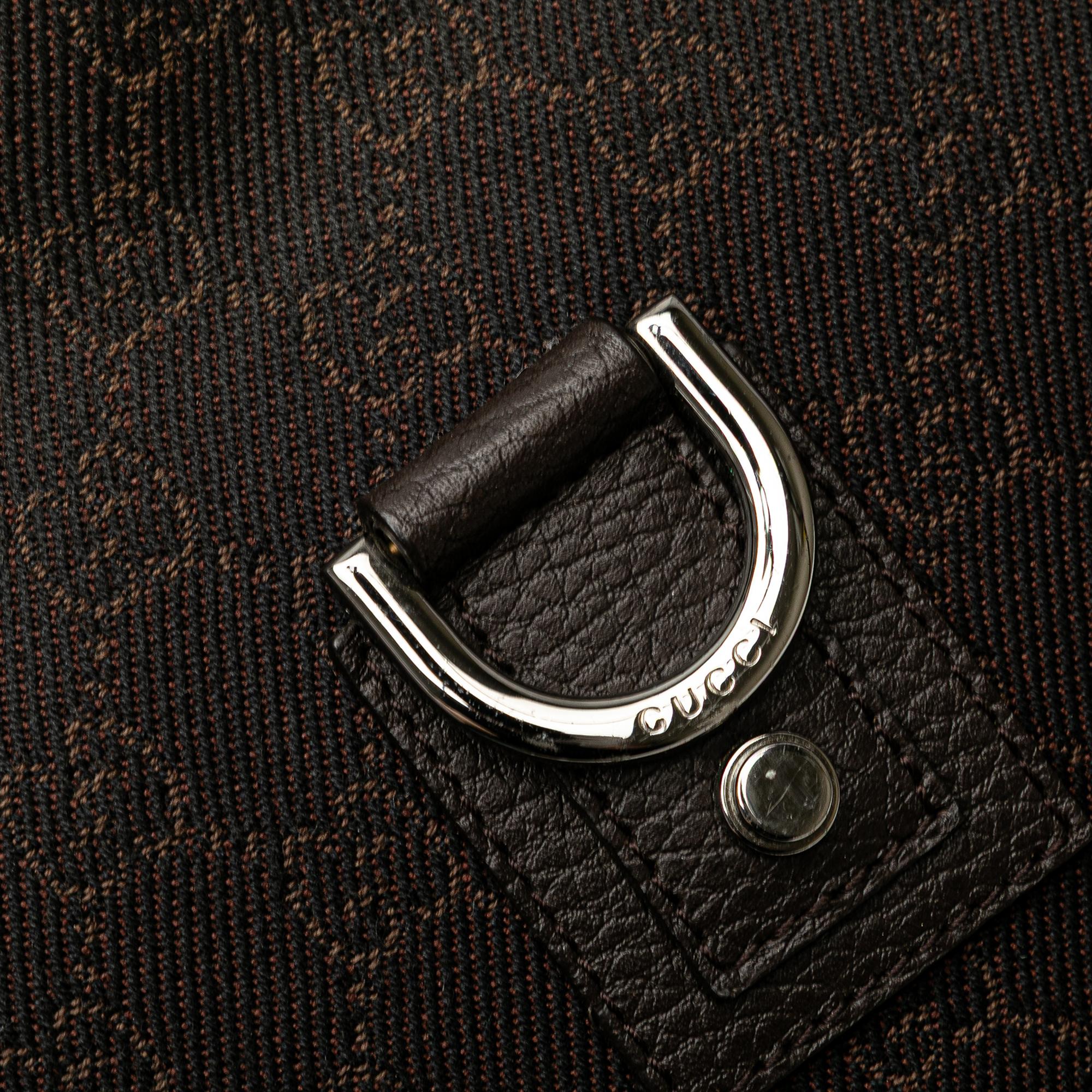 Gucci GG Denim Abbey D Ring Crossbody