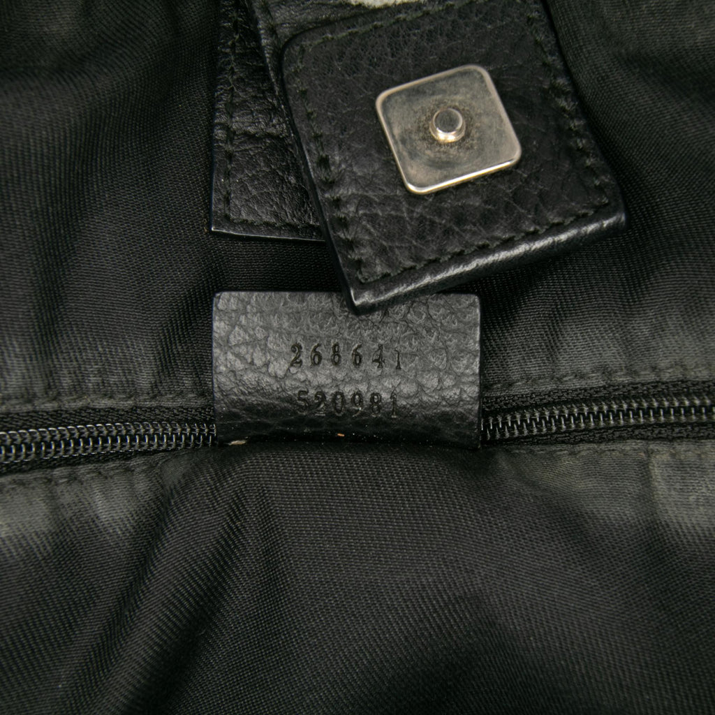 Gucci GG Denim Abbey D Ring Satchel