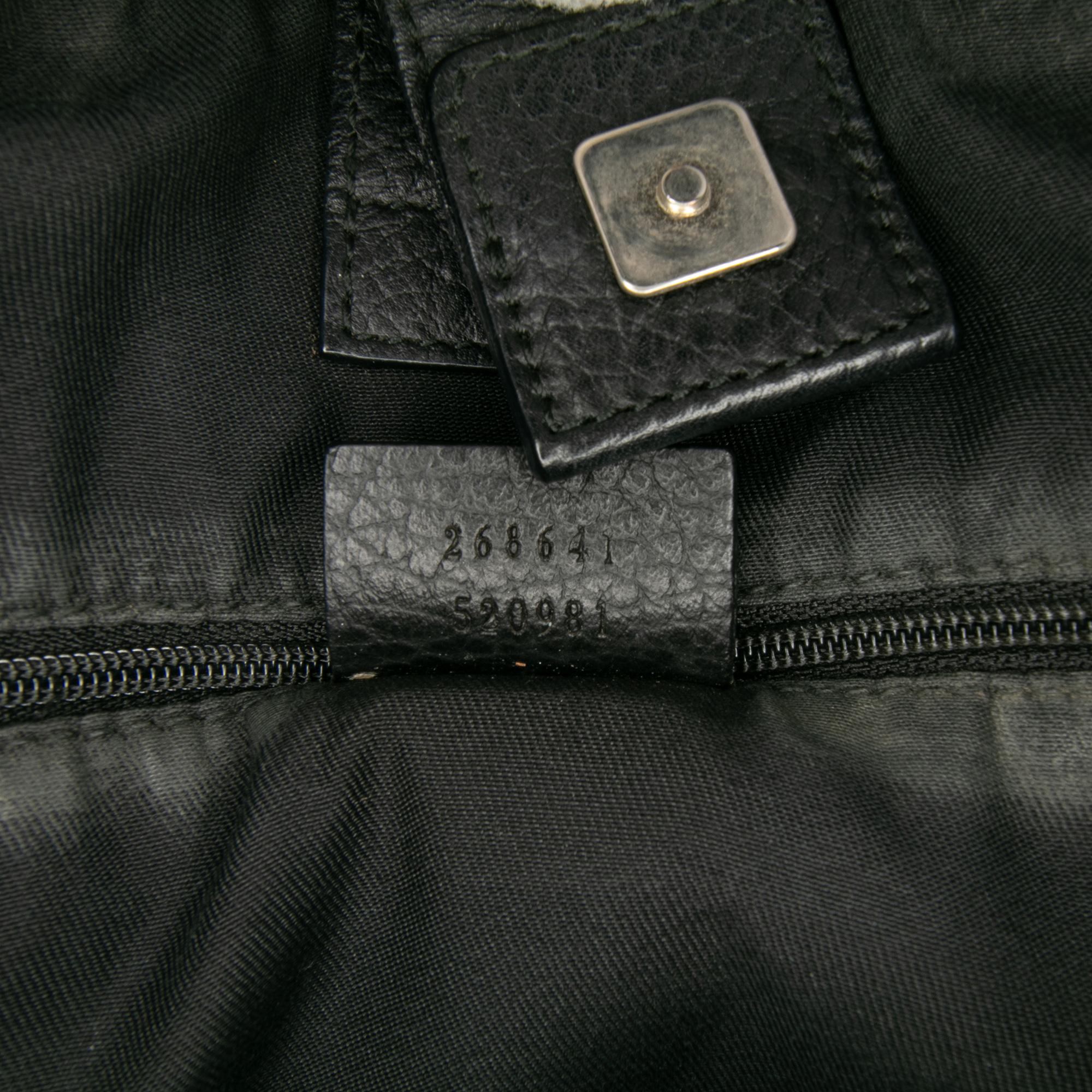 Gucci GG Denim Abbey D Ring Satchel