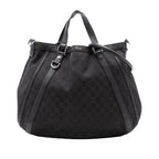 Gucci GG Denim Abbey D Ring Satchel