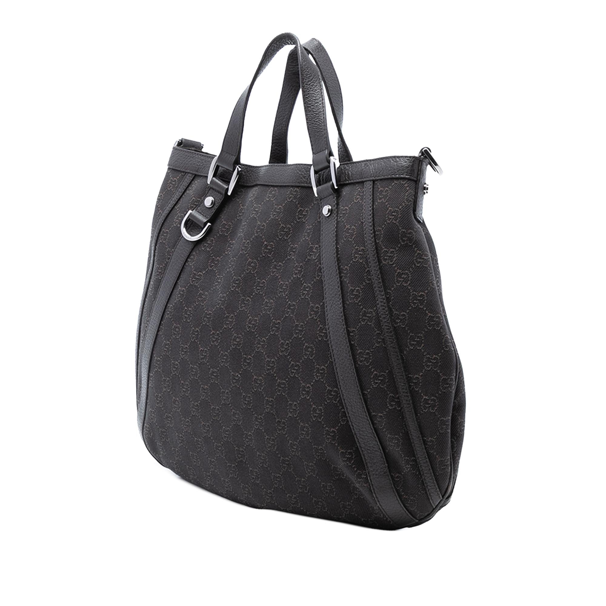 Gucci GG Denim Abbey D Ring Satchel