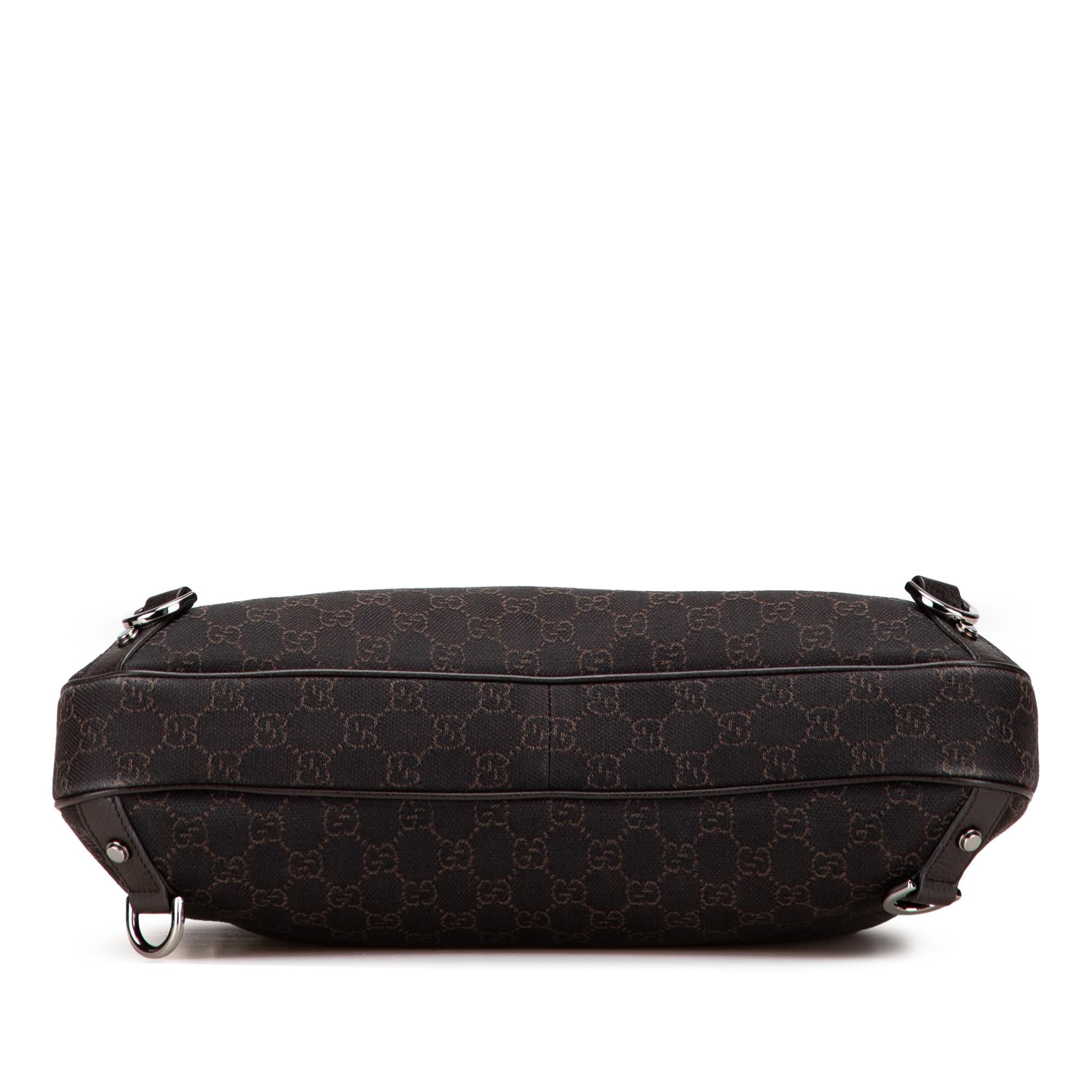 Gucci GG Denim Abbey D Ring Shoulder Bag