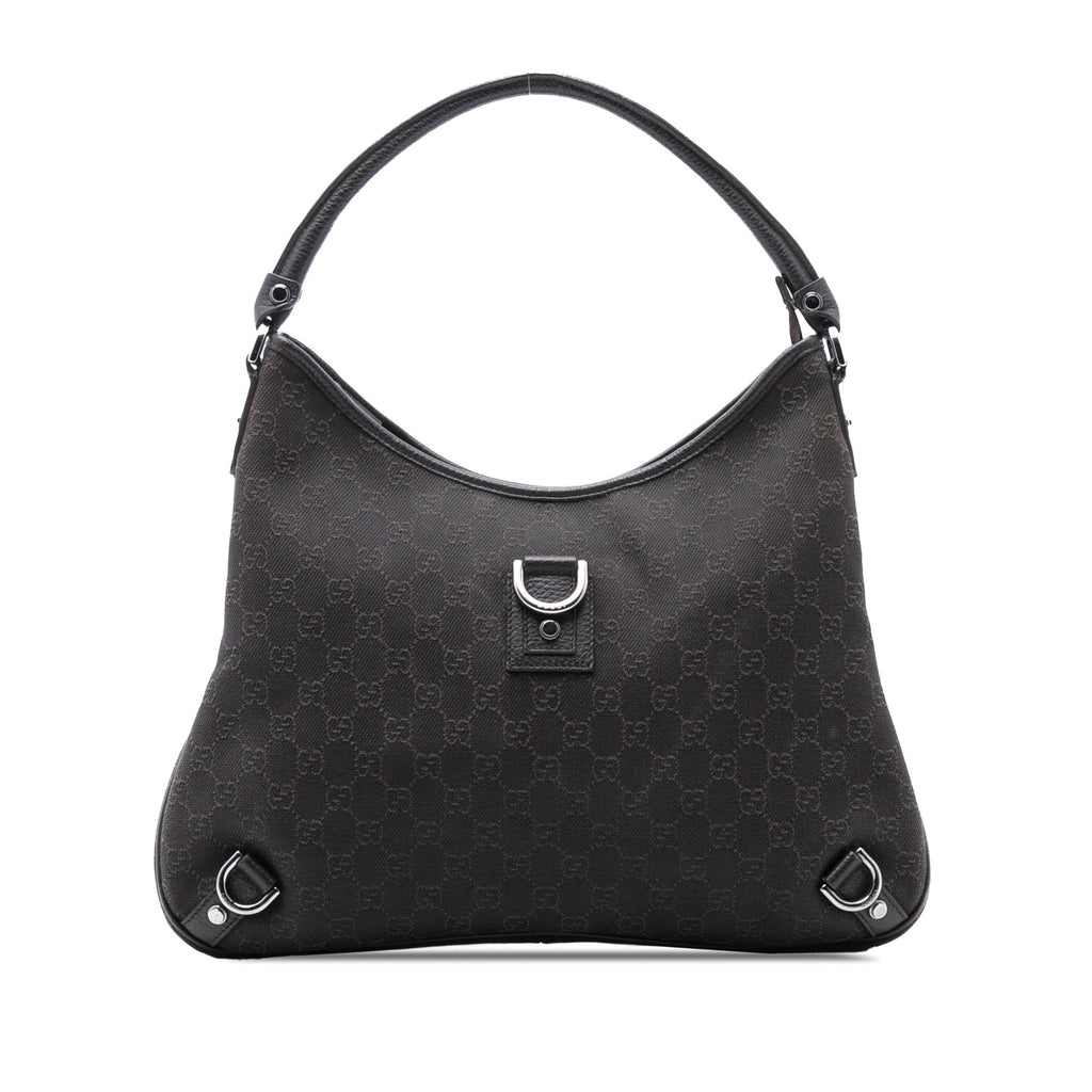 Gucci GG Denim Abbey D Ring Shoulder Bag