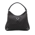 Gucci GG Denim Abbey D Ring Shoulder Bag