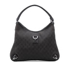 Gucci GG Denim Abbey D Ring Shoulder Bag