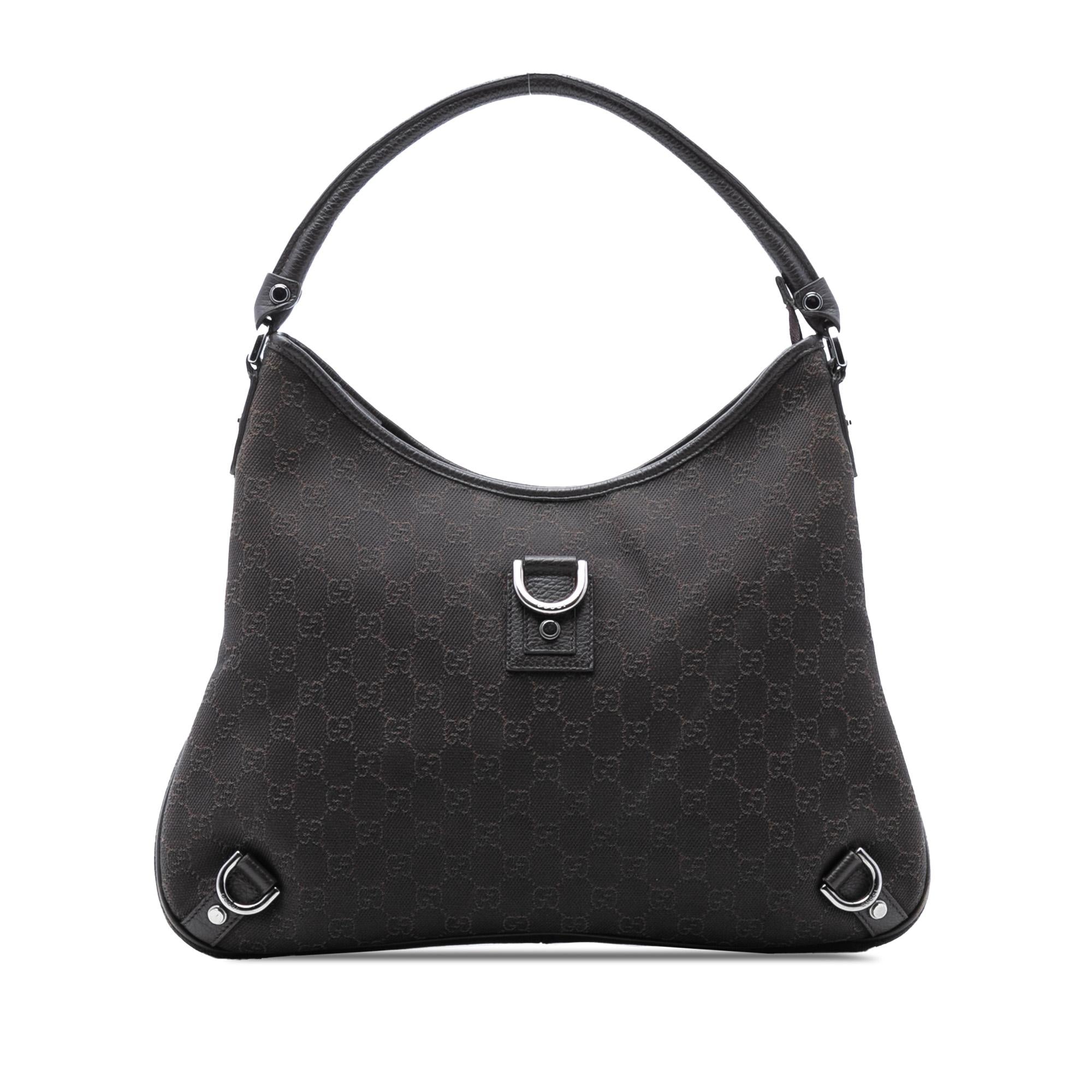 Gucci GG Denim Abbey D Ring Shoulder Bag