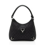 Gucci GG Denim Abbey Small Hobo