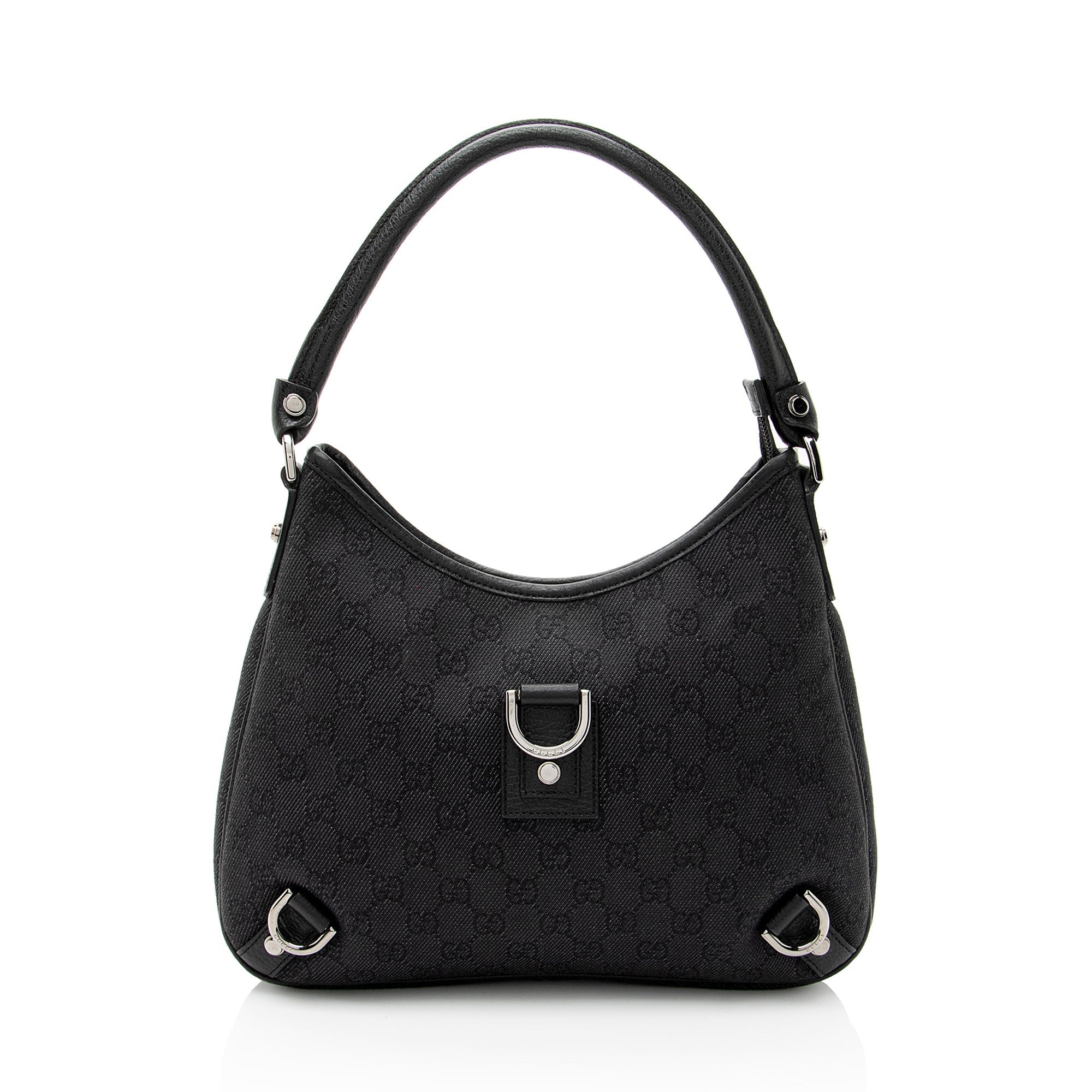 Gucci GG Denim Abbey Small Hobo